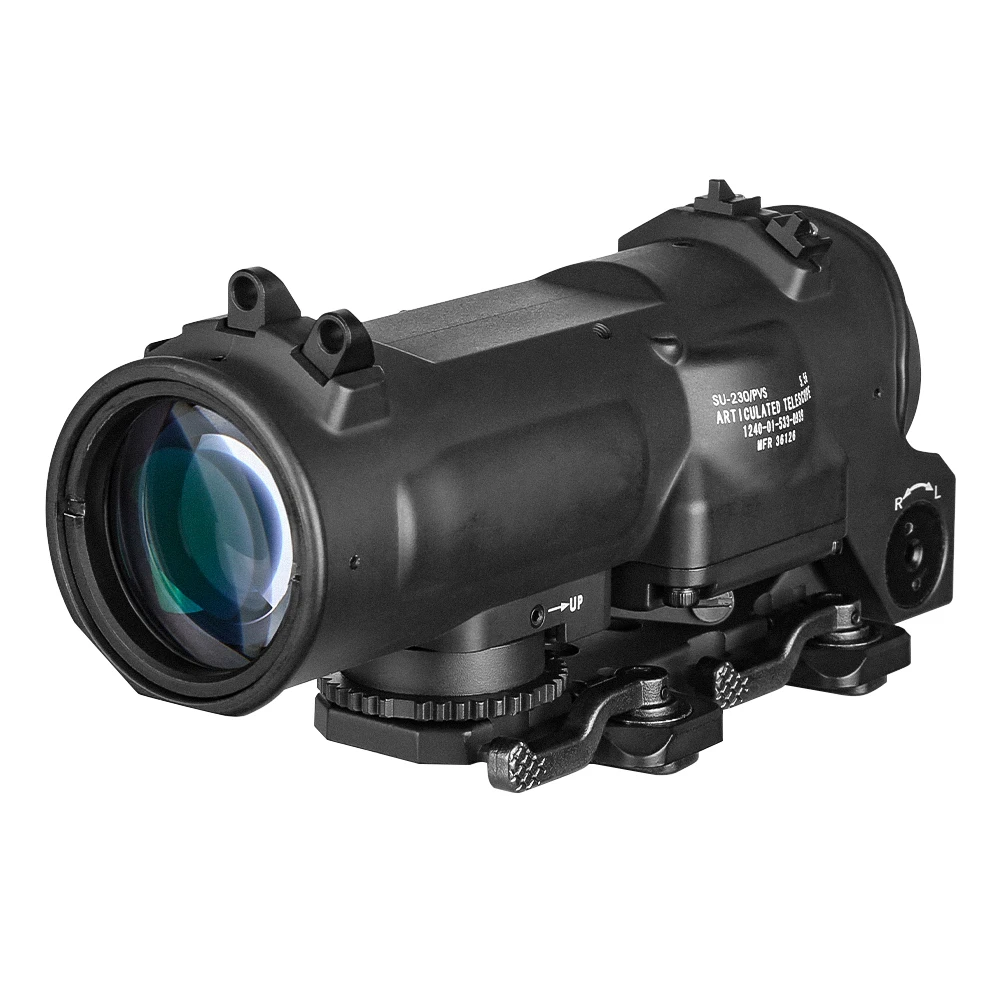 Fixed Dual Purpose Rifle Scope, Tático 1x-4x Red Dot Sight, Caça ao ar livre, Tiro Acessórios com tampas de borracha