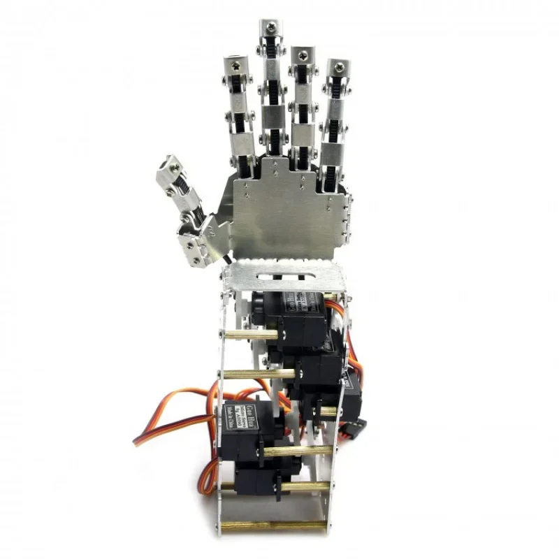 Left/Right 5DOF Humanoid Five Fingers Metal Manipulator Arm Hand with A0090 Servos for Robot DIY