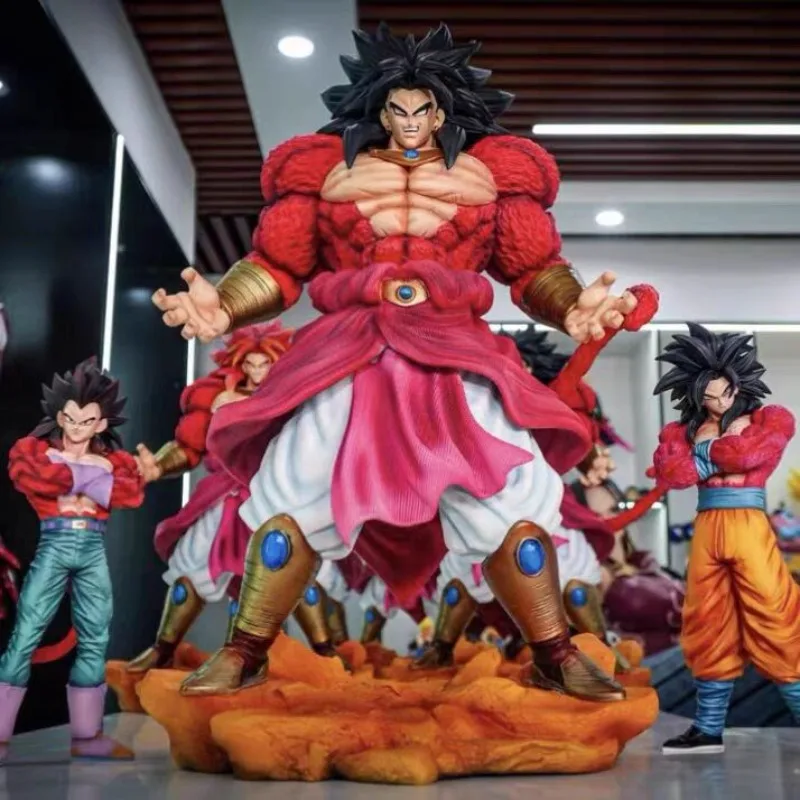 50cm Dragon Ball Anime Figures Broli Super Saiyan Anime Action Collection Model Desktop Ornaments Children Toys Holiday Gifts