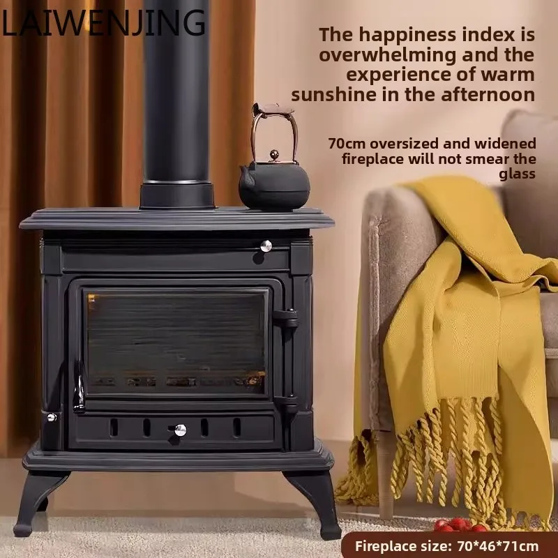 

SGF European Style Fireplace for Home Use, Wood-Burning Heating, Freestanding, High-End Feel