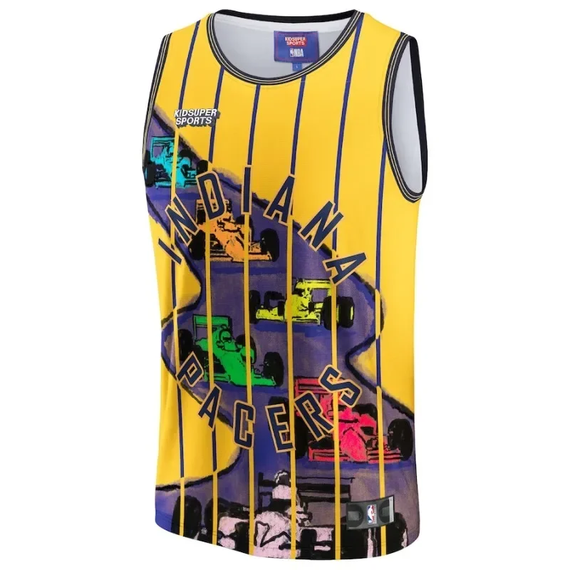 Indiana Pacers NBA&KidSuper Studios By Fanatics Men's/Women's Home Jerseys 3D Digital Printed Large Fashion Edition