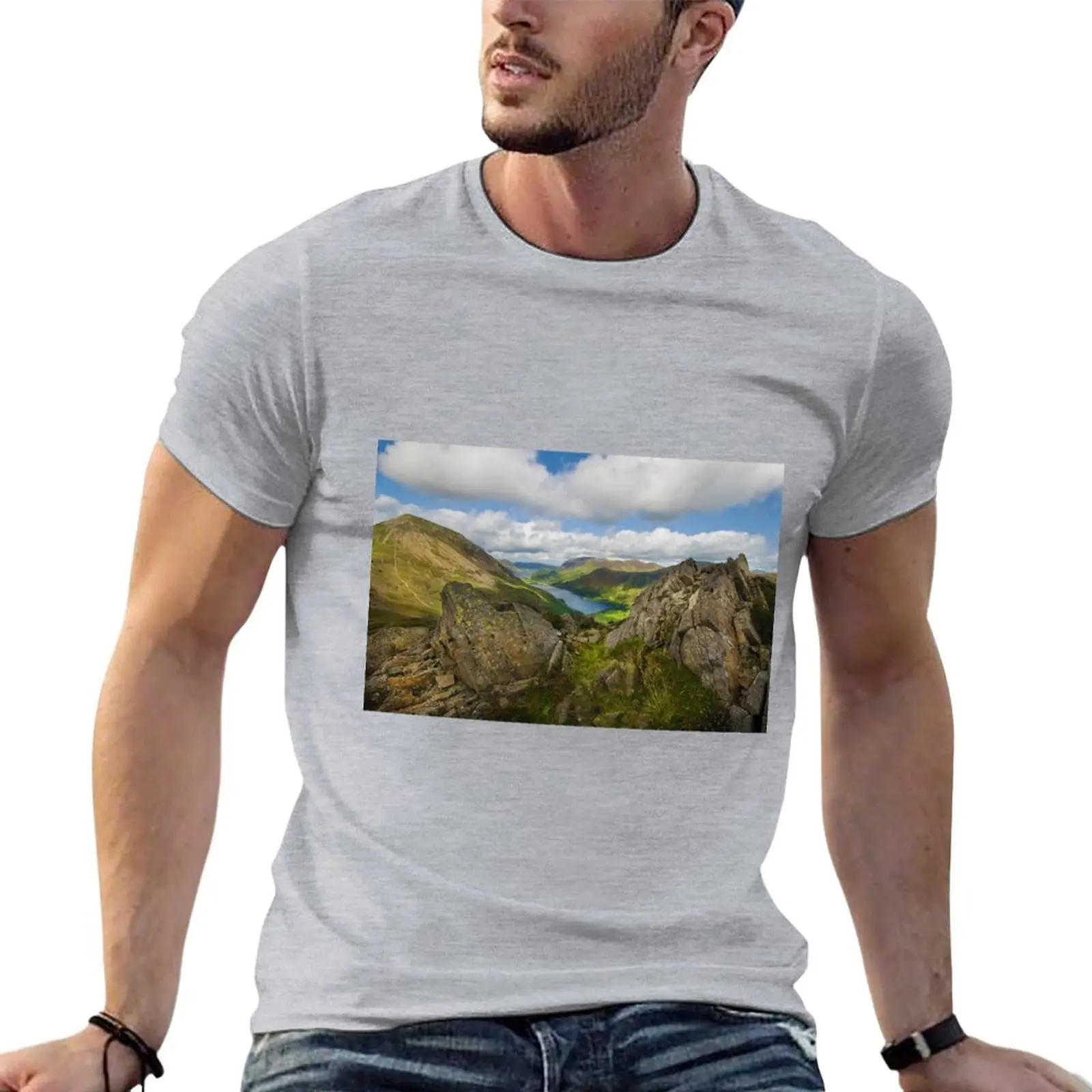 Buttermere from Haystacks T-Shirt custom t shirts sweat shirts summer tops black t shirts for men