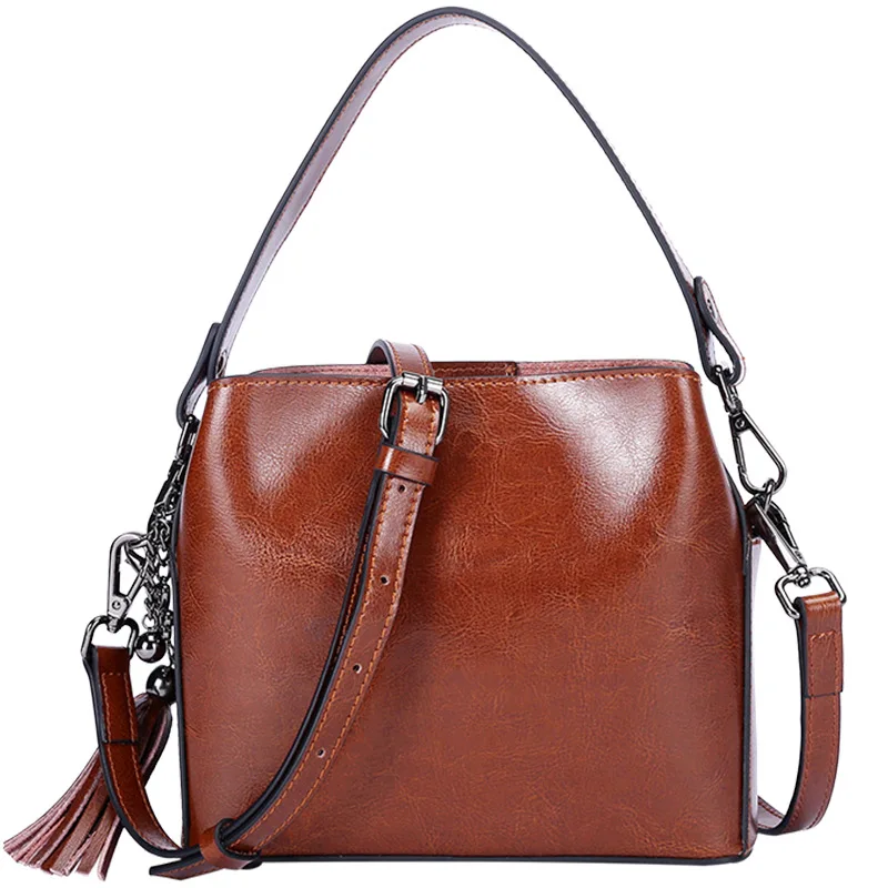 100% Genuine Leather Women\'s Handbag 2025 New Fashion Leather Shoulder Bag Commuter Women\'s Crossbody Bag for shopping