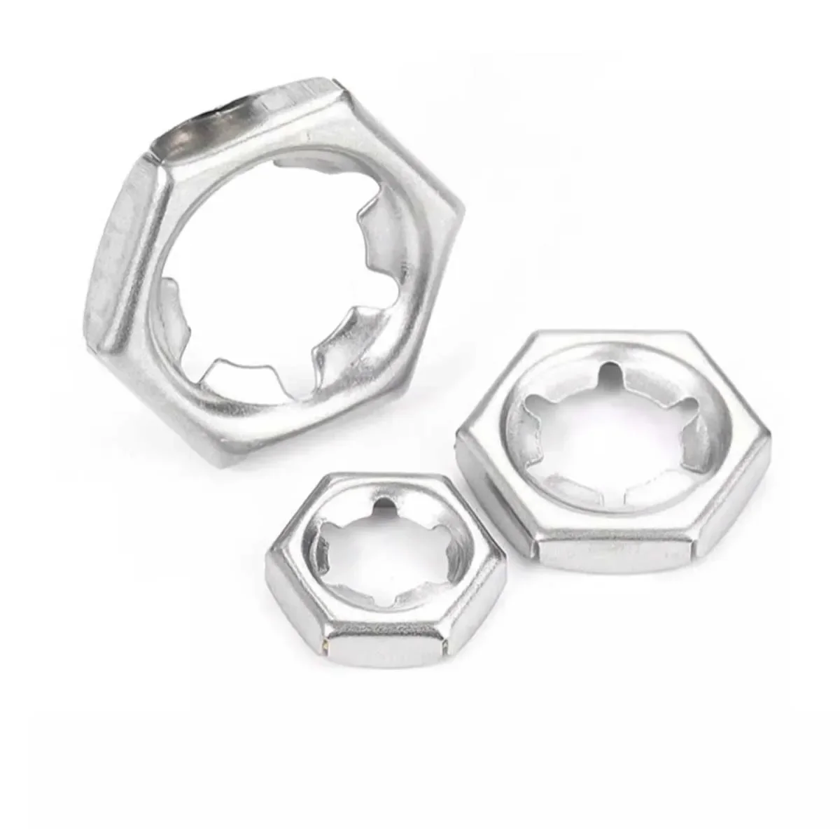 304 Stainless Steel Fastening Nut  Self-Locking Anti Loosening Screw Cap