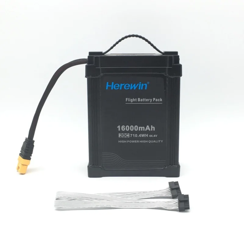 

Herewin - Rechargeable polymer lithium battery, 44.4 V, 12S, 16000 mAh, 20C, Lipo, used for agricultural drones