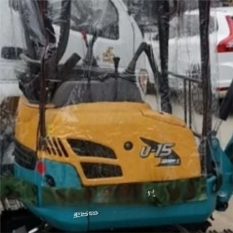 Excavator high transparent rain cover thickened thermal cover dust cover window opening version