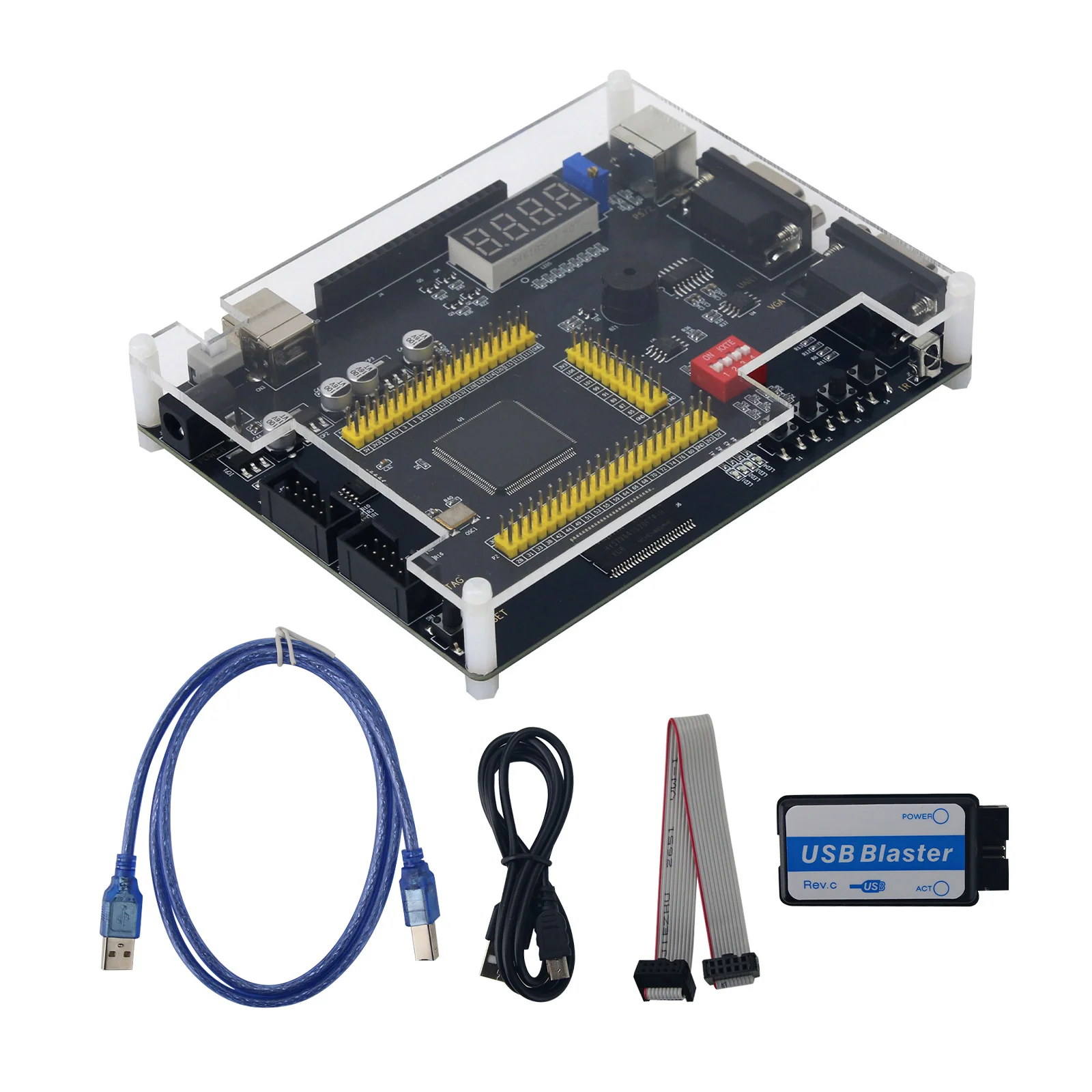 USB Blaster Programmer With FPGA Development Board (EP4CE6 E22C8N) And Cable For Programming