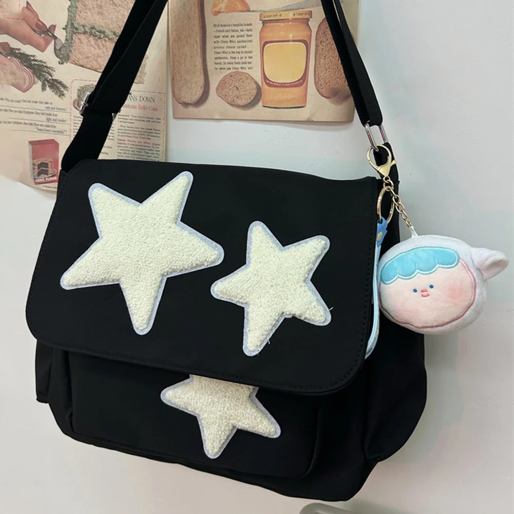 Women Cute Bags Trendy Shoulder Bag Y2k Star Messenger Bag Versatile Crossbody Bag Women Luxury Handbags Japan Commuter Bag