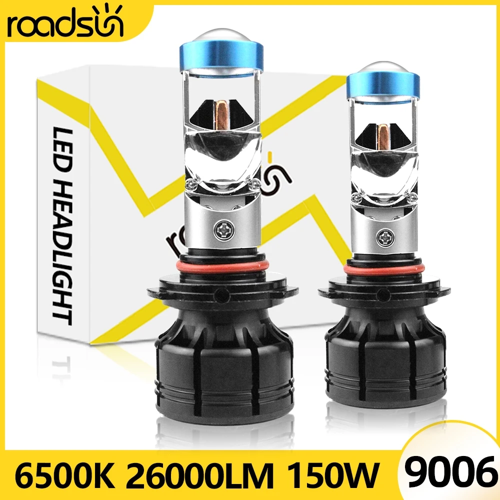 

2pcs 150W 26000LM High Power Upgraded 9006 HB4 LED Car Headlight Bulb CSP Chip 12V 24V 6500K White Auto Fog Lamp Canbus No Error