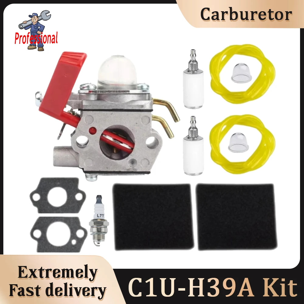 

C1U-H39A Trimmer Carburetor Kit For Blower Trimmer Carb C1U-H41 UP00608 UP00608A UP00021 Zama Homelite PLT3400 PBC3600