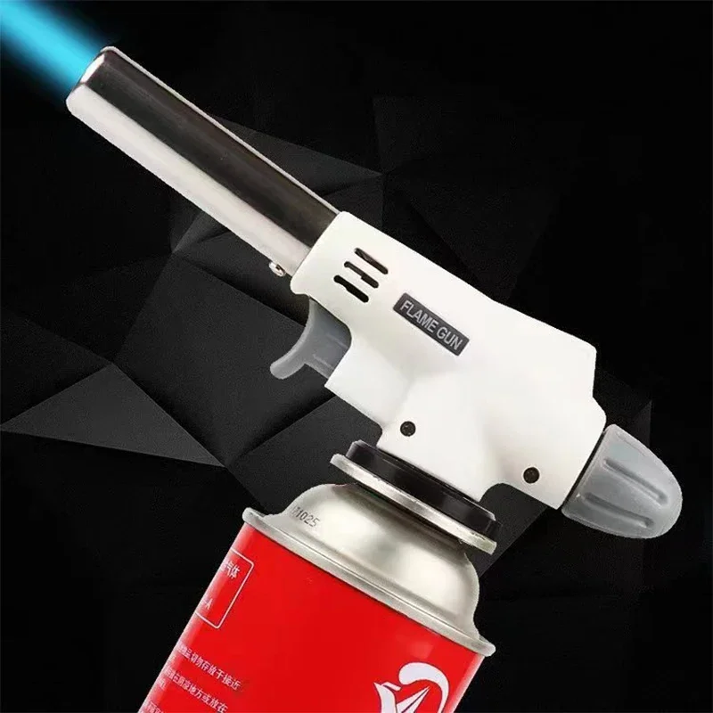 

Portable Welding Torch Flame Gun Butane Gas Burner Outdoor Camping BBQ Lighter Heating Ignition Flamethrower Welding Equipment