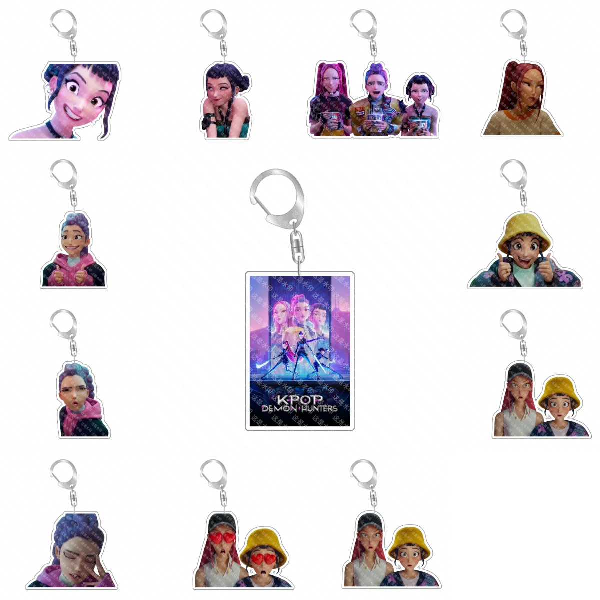 

Классическая игра, коллекция аниме, игрушка K-Pop, охотники на демонов, брелок для ключей Huntr-x - фан-арт, самодельная акриловая подвеска, подарок
