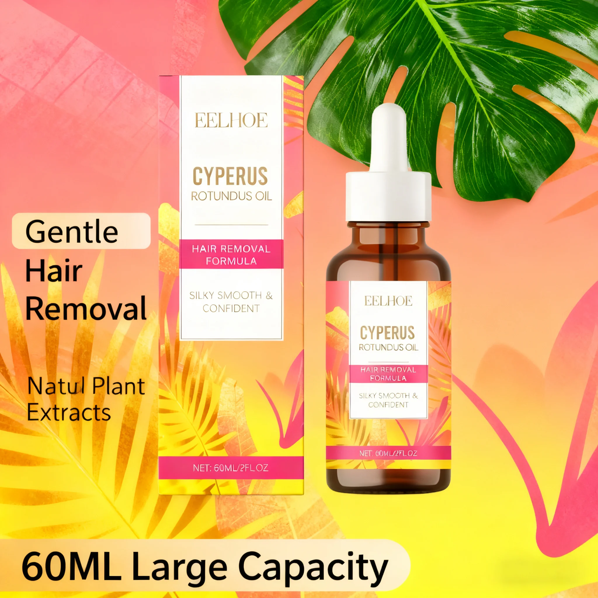 

Cyperus Rotundus Oil for After Hair Removal Soft Smoothing Skin Care Reduce Redness Hair Growth Inhibition After Shave Oil 60ml