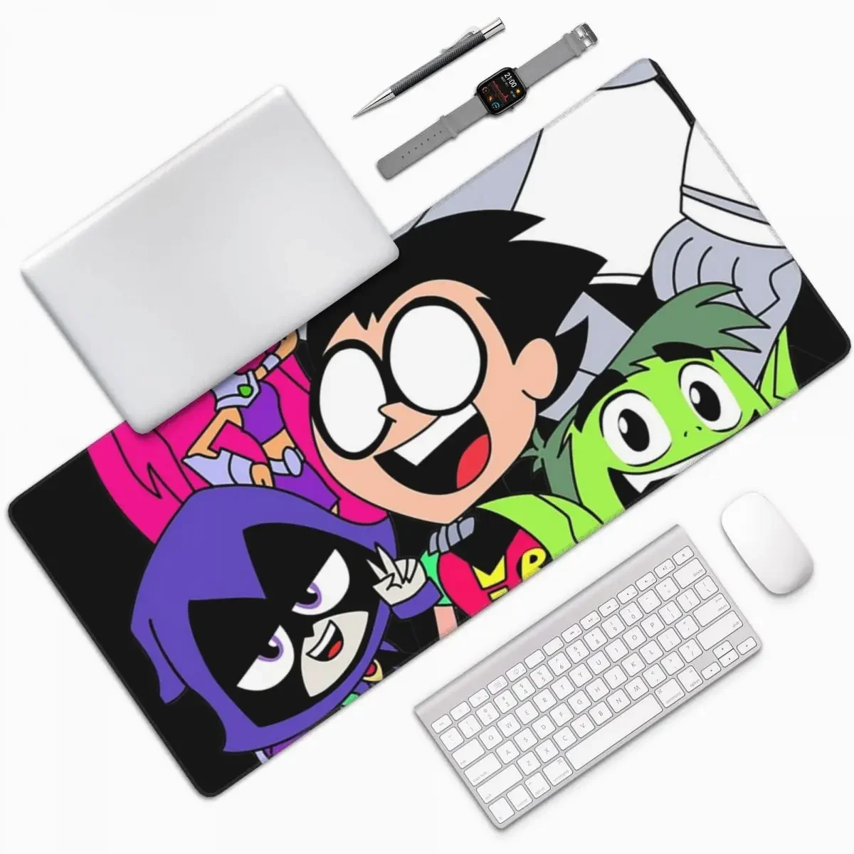 Teen Titans Picture Large Mouse Pad Computer Keyboard Mouse Mat Gaming PC Laptop Desk Mat Office Accessories Table Mats