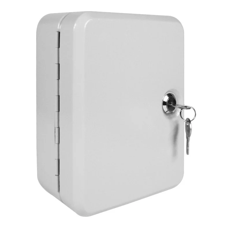 

Lockable Security Metal Cabinet Home Security Key Cabinet Box 20 Tags Fobs Wall Mount Property Management Company