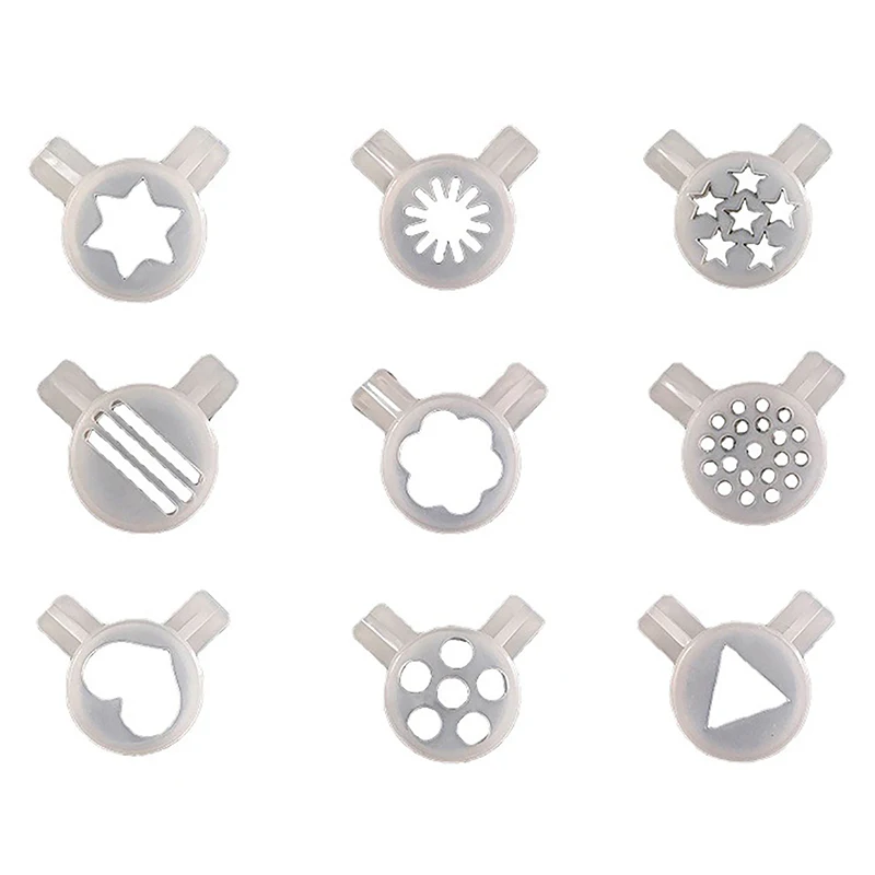 Ice Cream Shape Nozzle Lids Magic Modelling Caps Spare Part Replacement Soft Ice Cream Machines 29mm Inner Diameter