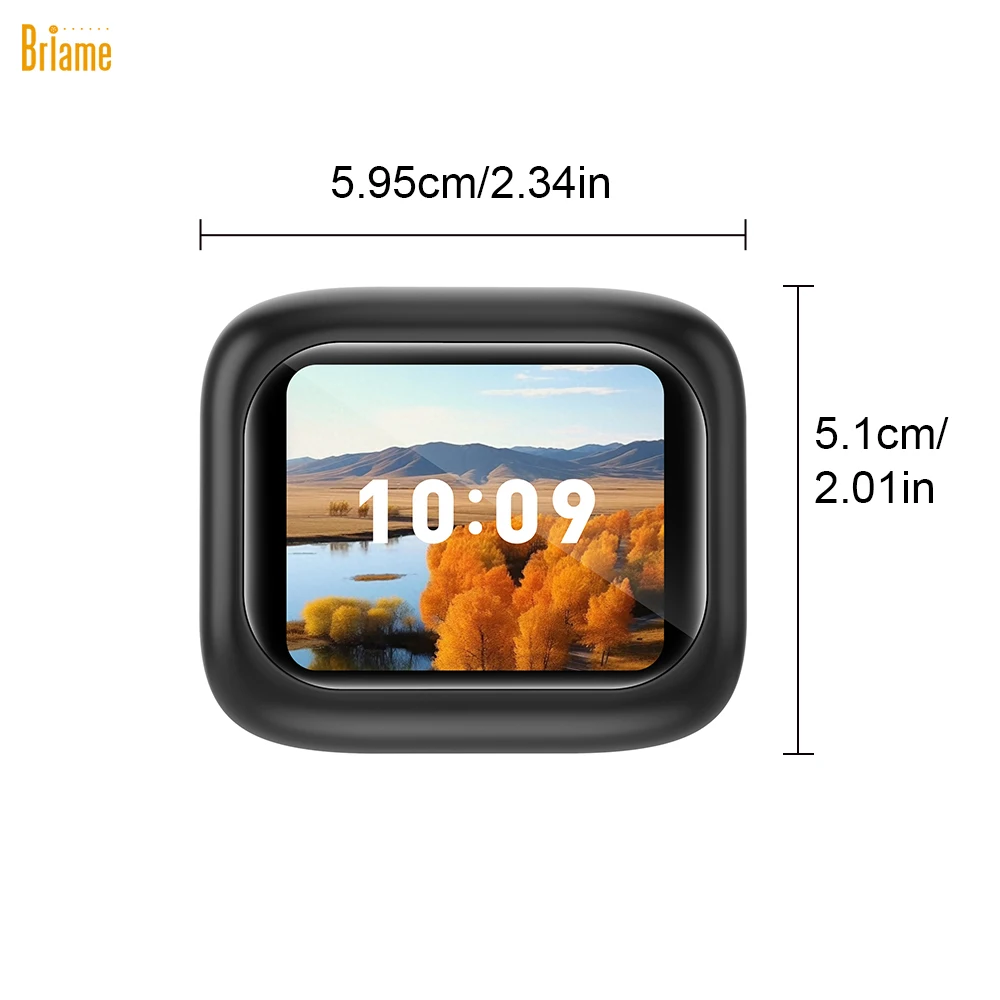 سماعات بلوتوث صغيرة من Briame مع شاشة LED سماعات رأس لاسلكية مع ميكروفون لجميع الأجهزة لعبة سماعة الرأس الرياضية #2