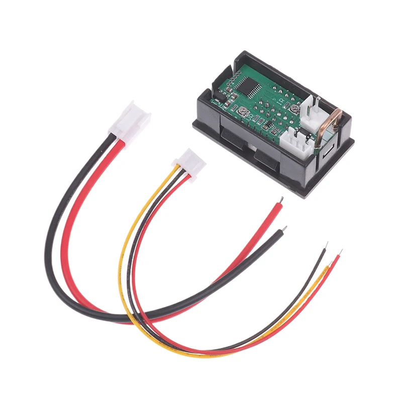 4 Digit 5 Wire Mini Digital Voltmeter Ammeter DC 100V 10A Voltmeter Ammeter Dual LED Display