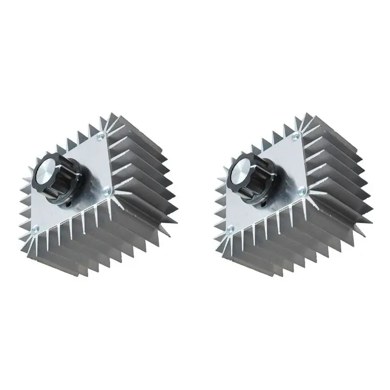 

Leading-2X AC 220V 5000W SCR Voltage Regulator Motor Speed Controller Light Dimming Dimmers Thermostat 5000W
