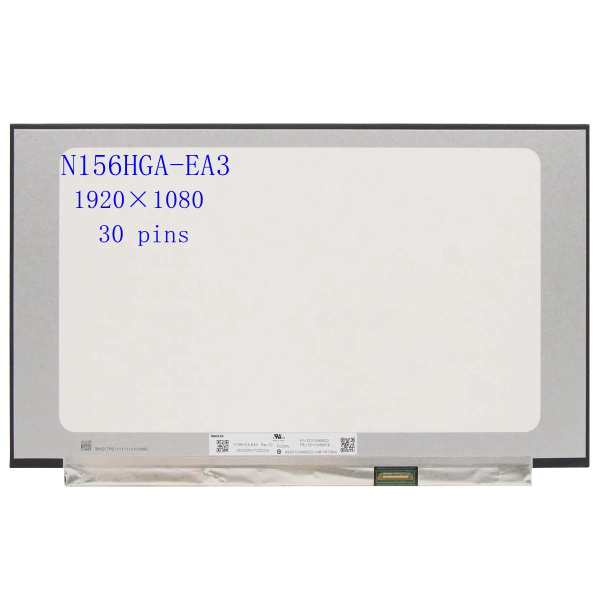 الأصلي N156HGA-EA3 REV.C4 N156HGA EA3 46% NTSC اللون 30 Pins 15.6 "سليم شاشة lcd FHD 1920X1080