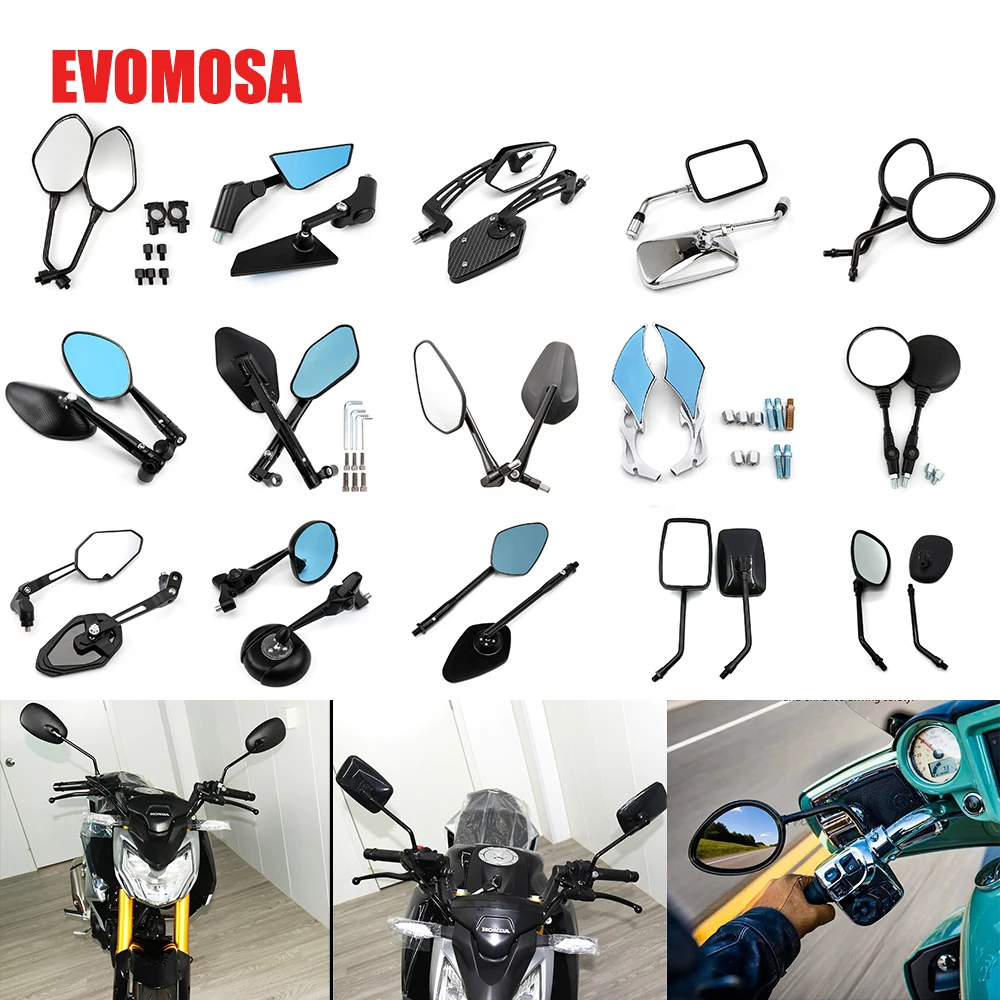 

M10 10MM Motorycle Bike Rear View Mirror Reflector Adjustable Rotatable Handlebar Mirrors Rear view Electric Scooter Bicycle