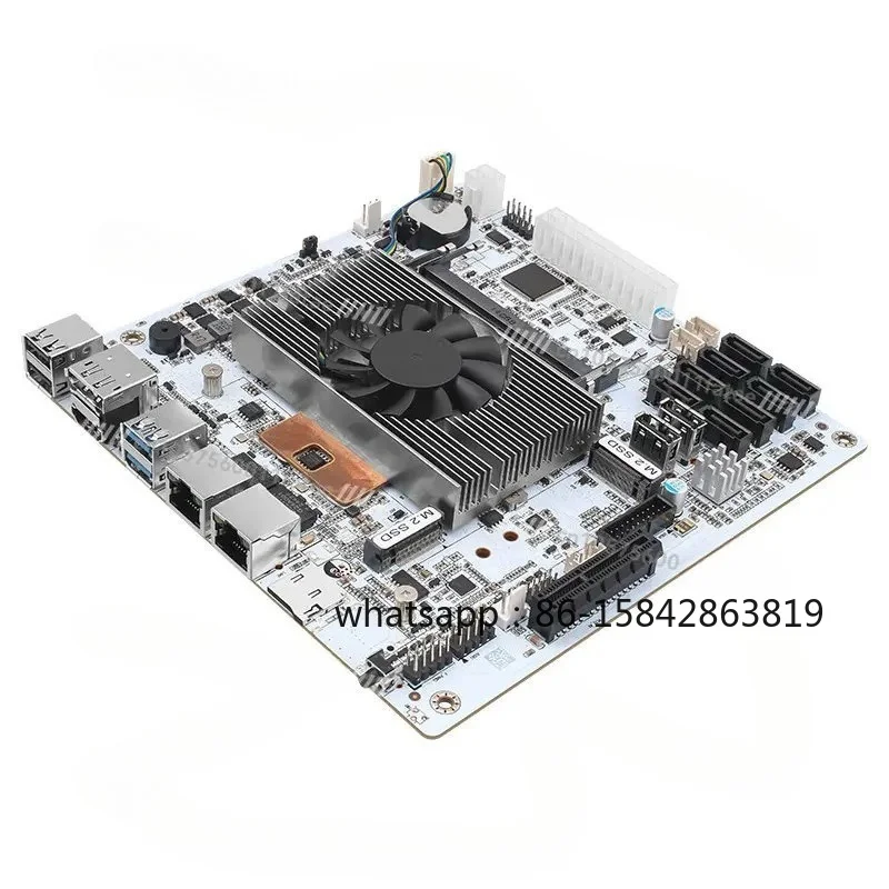 8-Bay-NAS-Mainboard, Intel i5-8265UES, integrierte 8×SATA3.0, Dual M.2 NVMe, Dual-Channel-DDR4, Mini-ITX-Home-Storage-Server-Mainboard