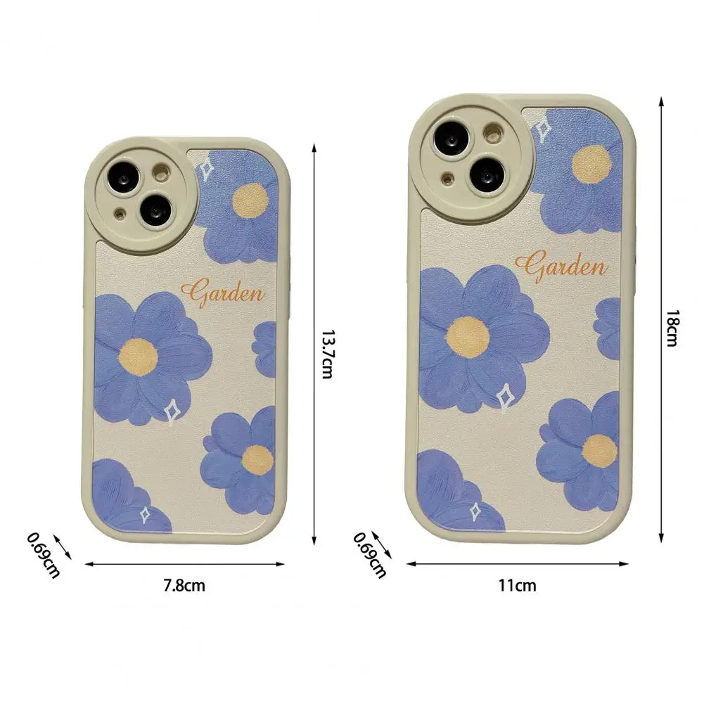 Capa de Telemóvel, à prova de poeira, Anti-riscos, Anti-choque, Soft Shell, Coração, Padrão Flor, iPhone 14, 14 Max