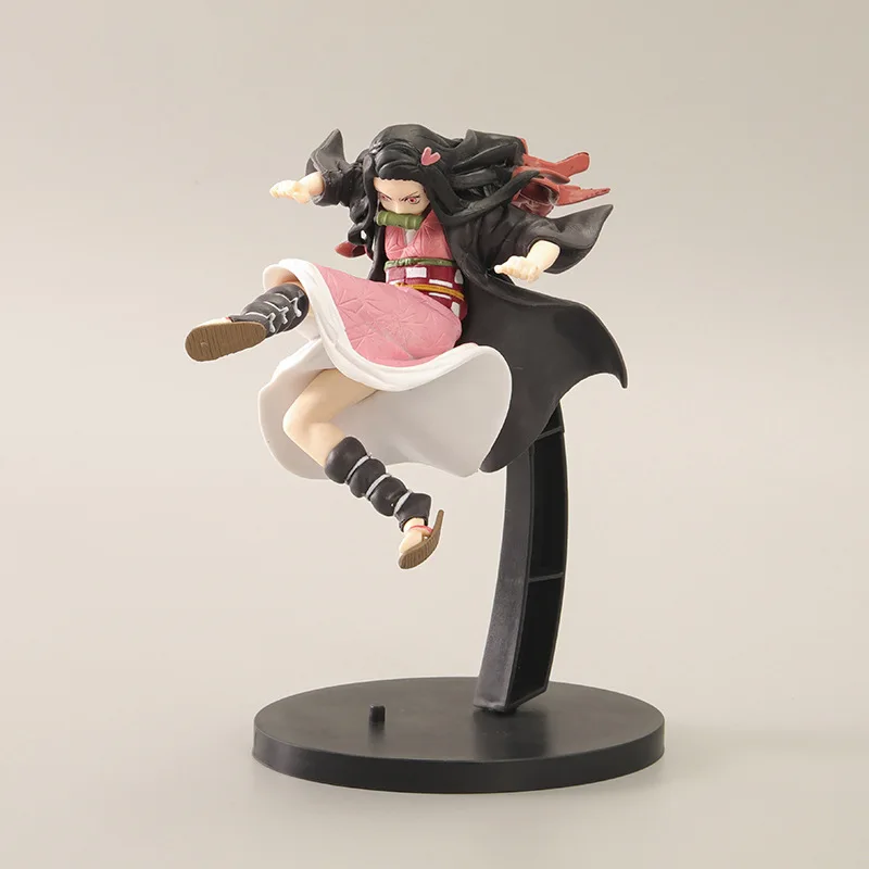 12CM Anime pogromca demonów Kamado Nezuko walcząca postawa Kick zabawka figurka prezent kolekcja dla dzieci z PVC