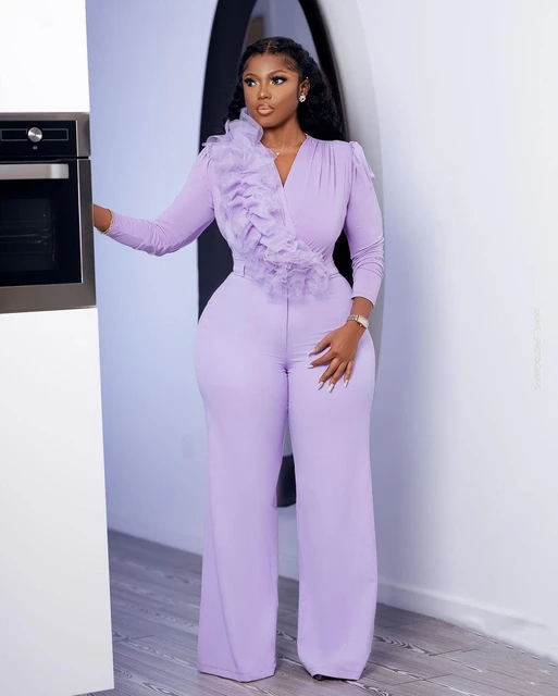 Lavender jumpsuit dress best sale