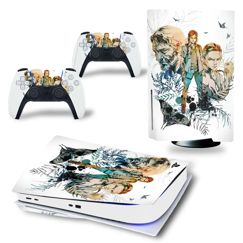 The Last of Us PS5 Disk Digital Edition Skin Sticker Decal Cover for PS5 Console and 2 Controllers PS5 Skin Vinyl