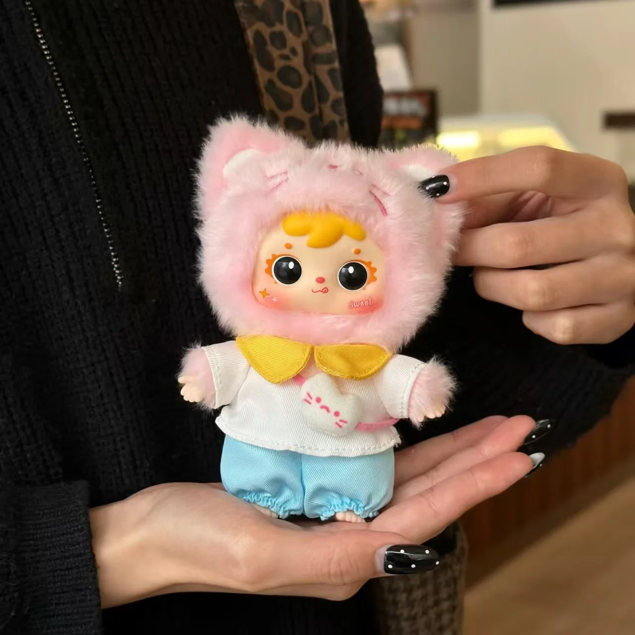 

Samuel Mystery Box Happy Cat House Series Plush Keychain Cute Soft Stuffed Doll Bag Charm Collectible Toy Gift For Fans