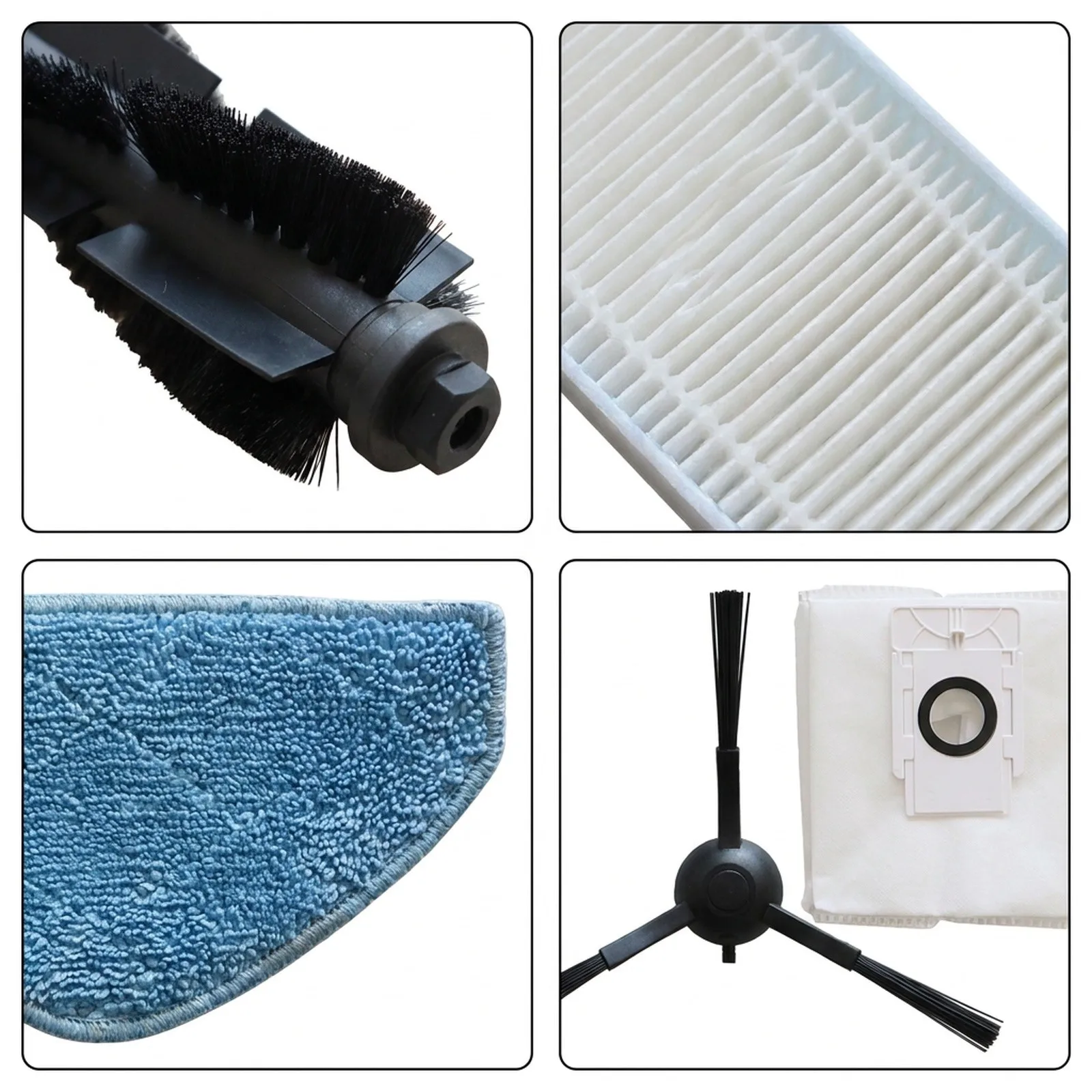 Main Brush Filter Mop Wipe Dust Bag For Ezviz RE4 Plus / RE5 Plus Household Vacuum Cleaners UUU0367686 High-Quality Tools-image