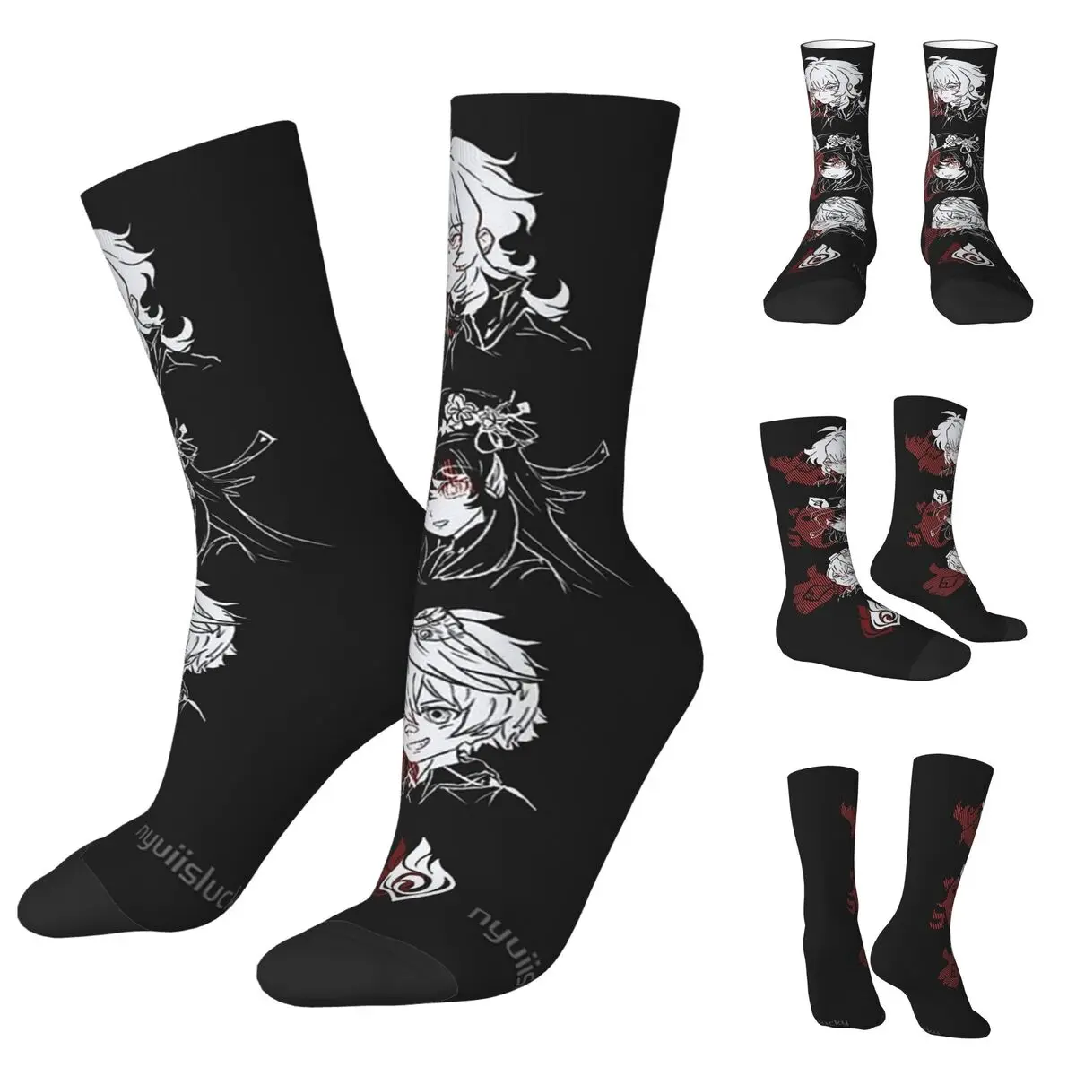 

Humor Albedo Genshin Impact Men and Women printing Socks,lovely Applicable throughout the year Dressing Gift