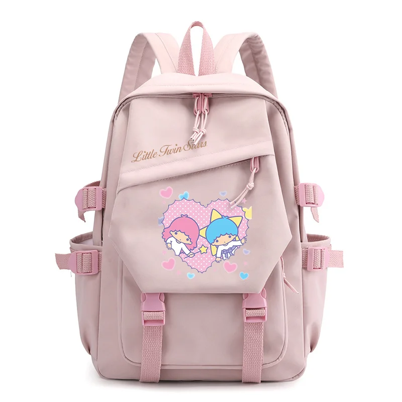 Little Twin Stars Boys Girls Kids School Book Bags Women Bagpack Teenagers Travel Backpack Mochila Rucksack plecak