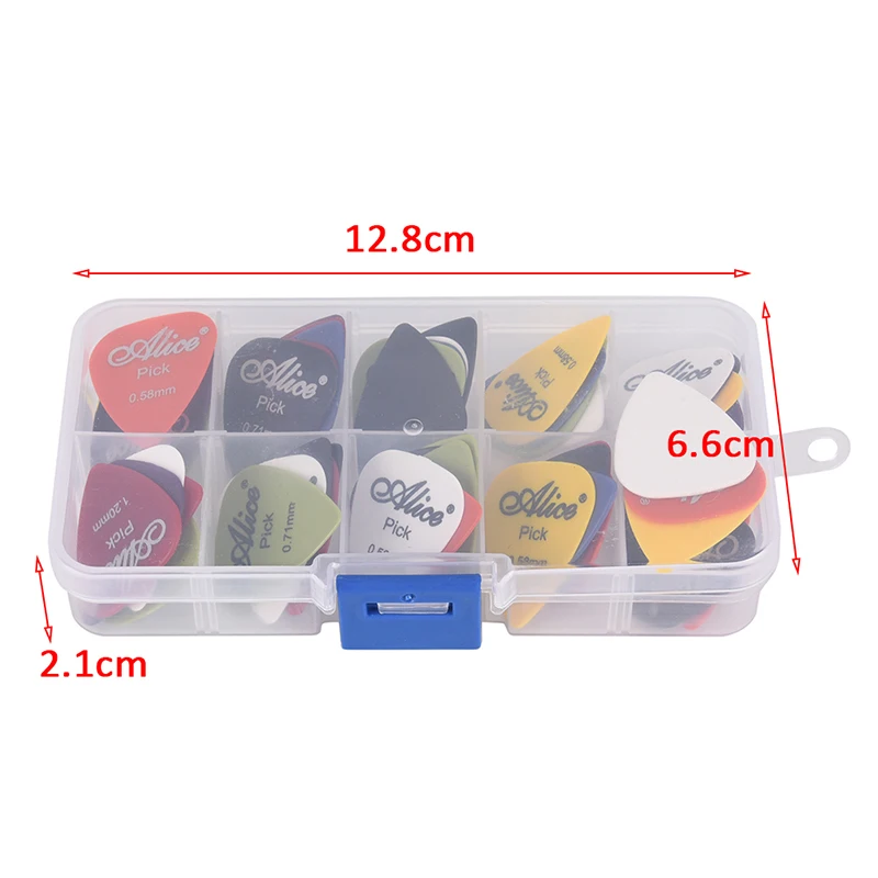 30/50 Pcs ABS Resin Frosted Guitar Plectrums Acoustic Music Guitar Picks Finger Paddle Multiple Thickness Boxed