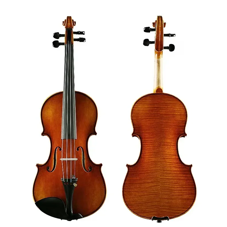 

1/4 1/2 3/4 4/4 Gloss varnish intermediate violin flame maple spruce violin wholesale