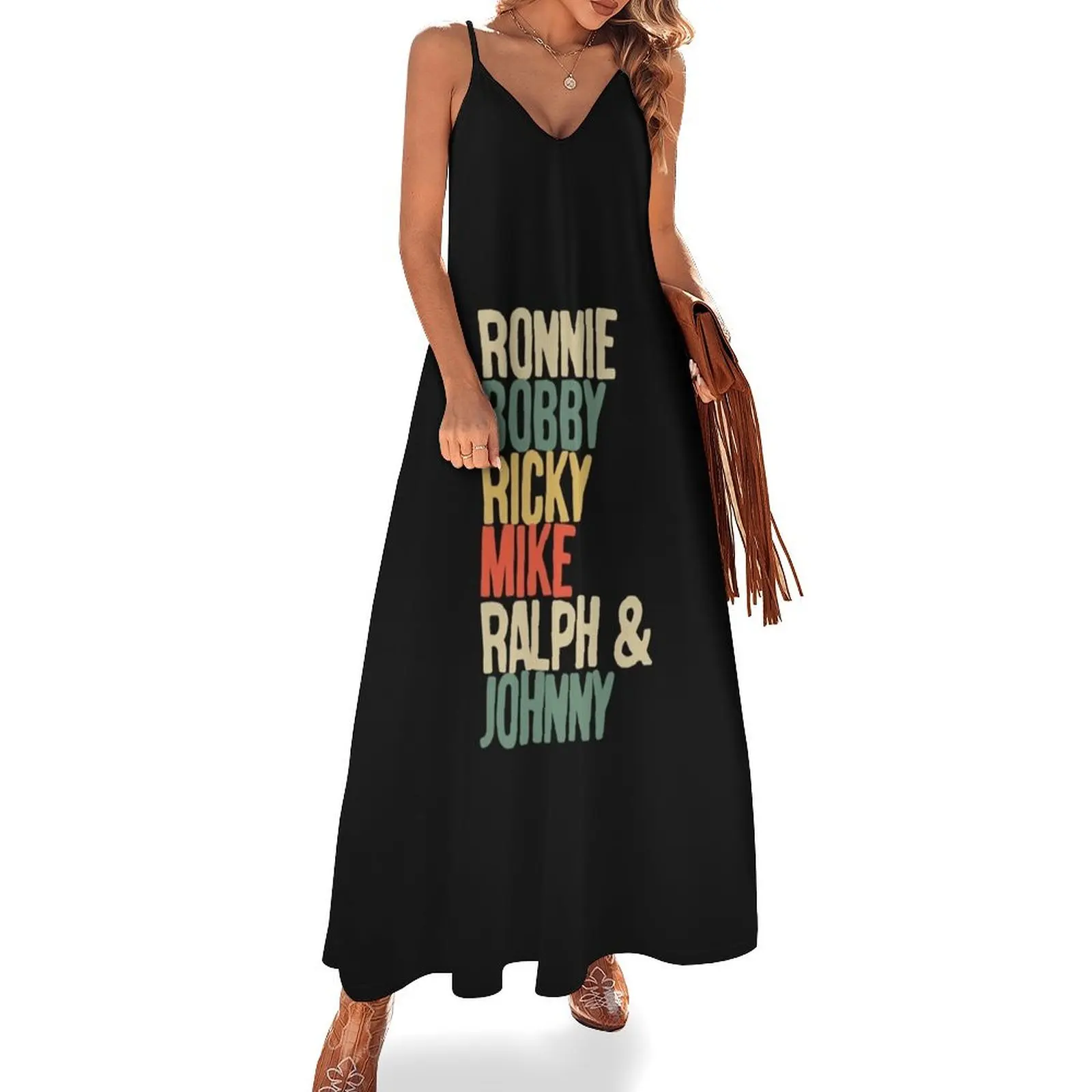 Ronnie Bobby Ricky Mike Ralph and Johnny i love it Sleeveless Dress Summer women's clothing dresses korean style Dresses