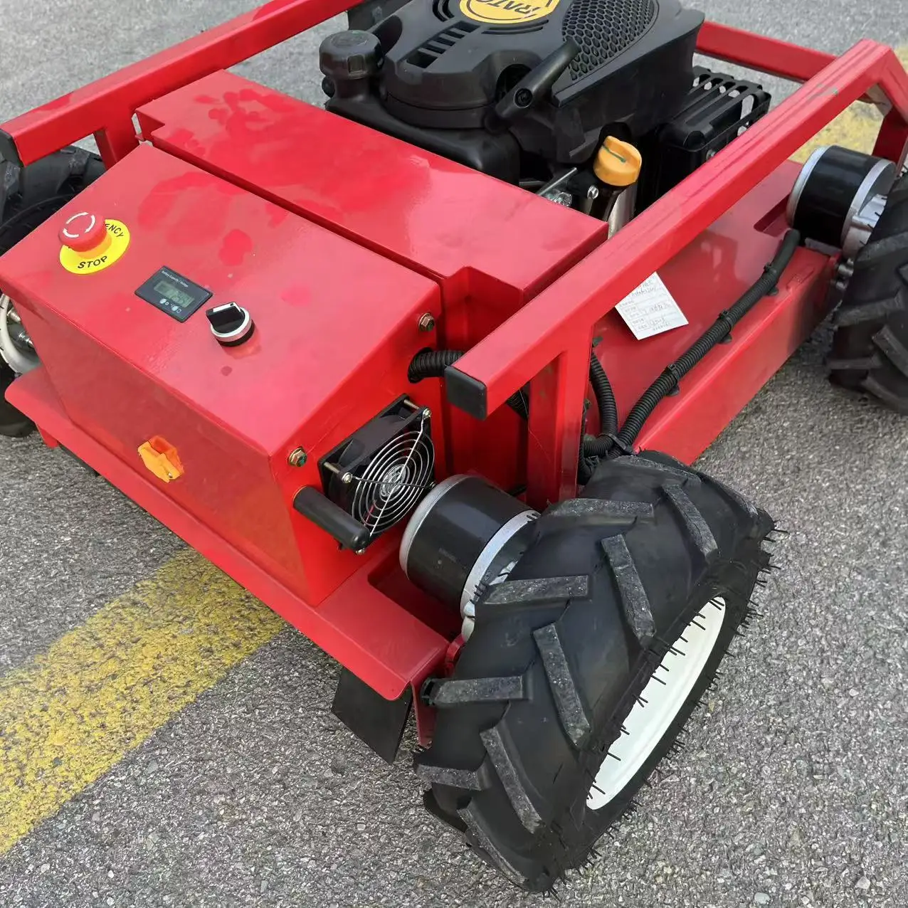 500 мм ширина резки, полностью автоматическая газонокосилка с дистанционным управлением для скалолазания, бытовой прочный безопасный мотор, прополка, уход за садом