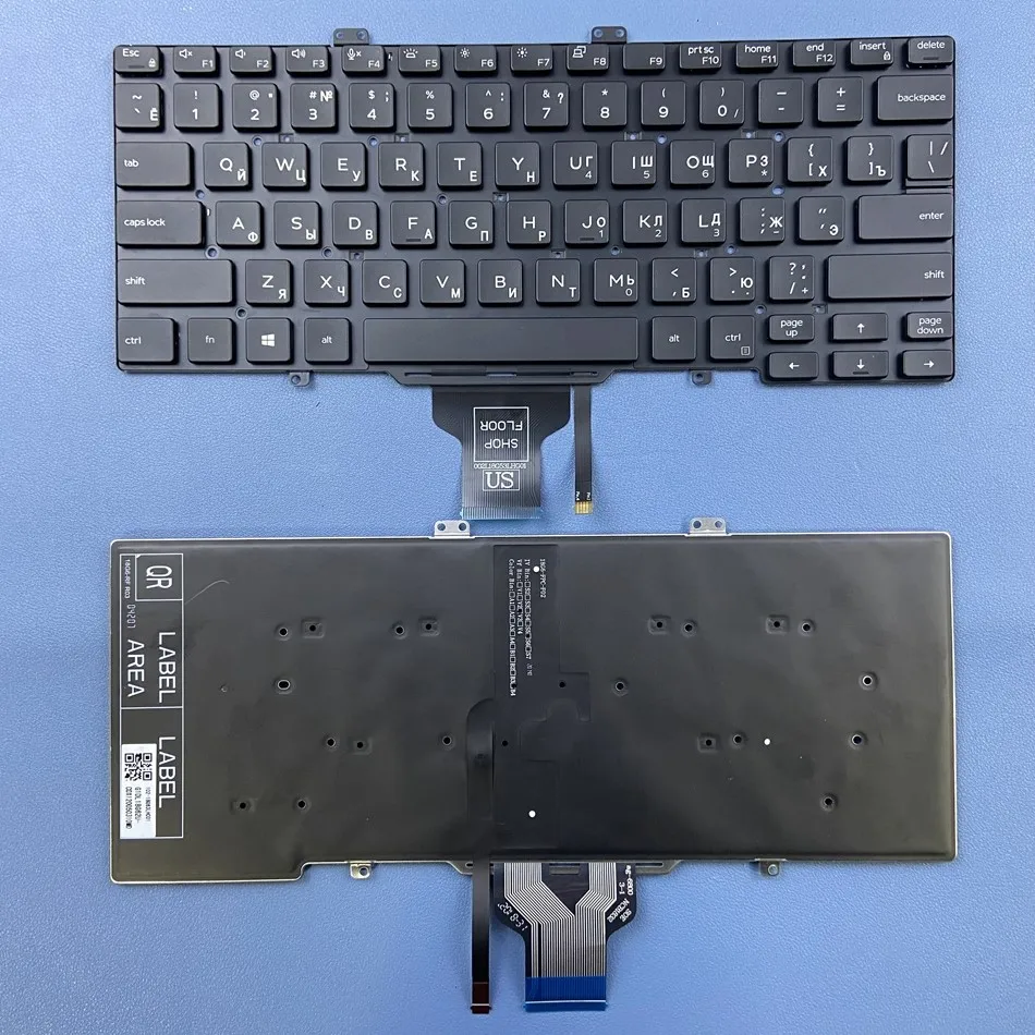 

Russian Backlit Keyboard For DELL Latitude 7400 5400 5401 5410 5411 7410 RU Layout