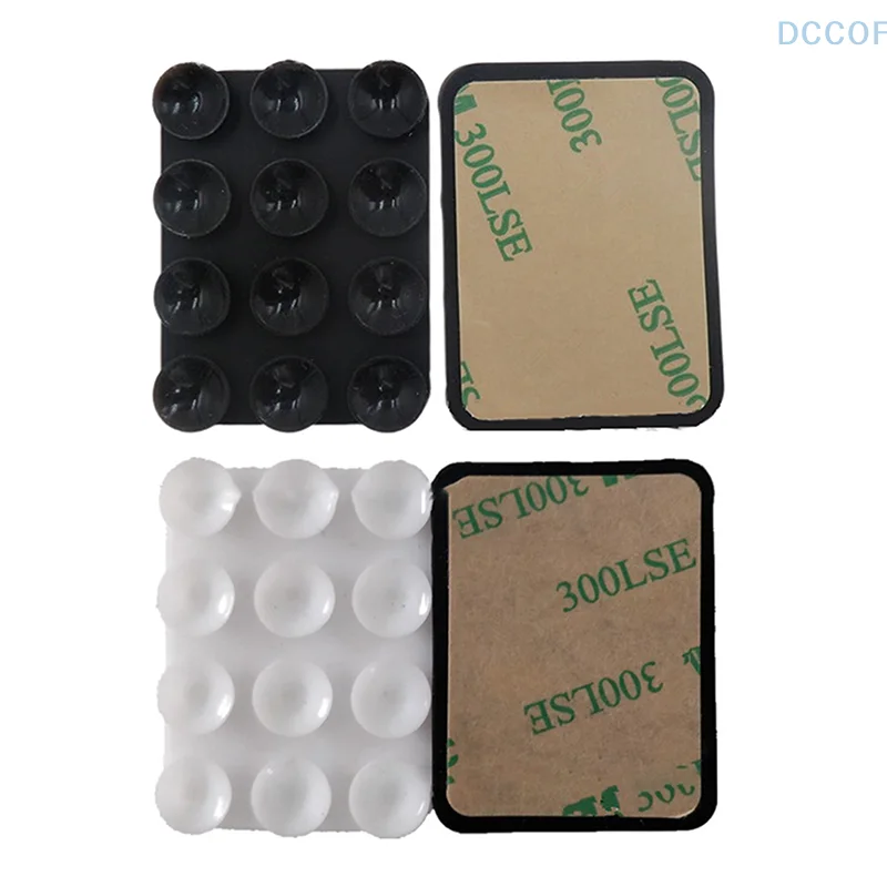 Silicone Suction Pad For Mobile Phone Fixture  Cup Backed Adhesive Silicone Rubber Sucker Pad For Fixed Pad
