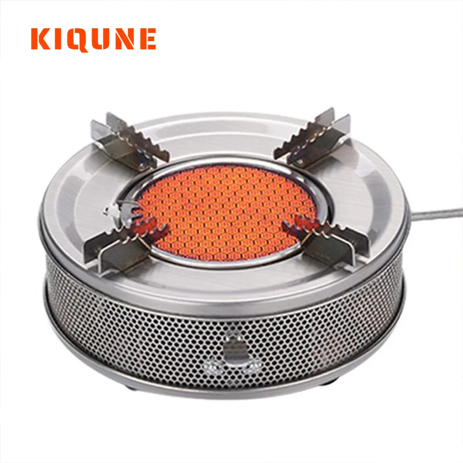 KIQUNE Camping cookware Gas Stove Folding Cassette Stove Lightweight Windproof High Power Picnic Gas Stove New Camping Equipment