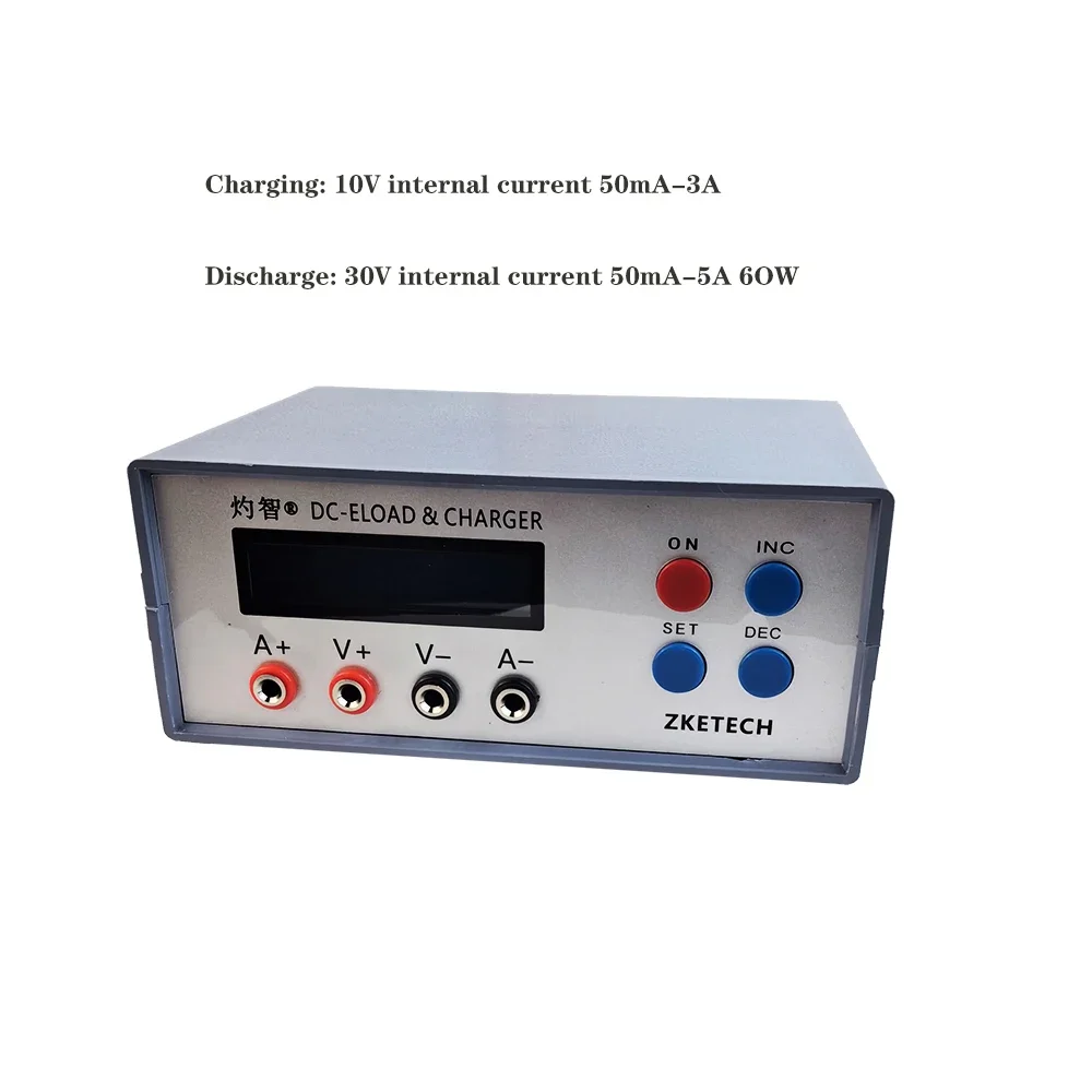 

EBC-A05+ Battery Capacity Tester Mobile Power Charging Head Tester Electronic Load Charge 10V50mA-3A Discharge 30V50mA-5A 60W