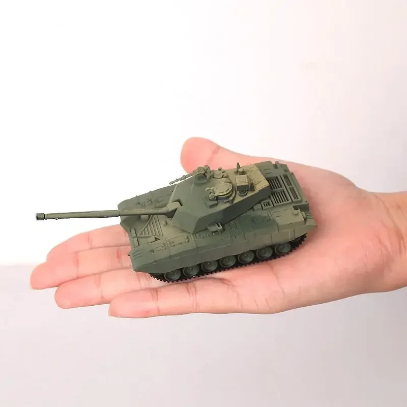 8pcs 1:72 4D Plastic Assemble Tank 1st Generation World War II Model Puzzle Assembling Military Sand Table Toys For Children