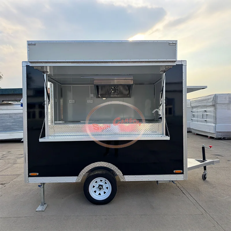 

Customized Mobile Kitchen Food Trailers Fully Equipped Street Snack Catering Food Truck Pizza Coffee Food Carts for Sale
