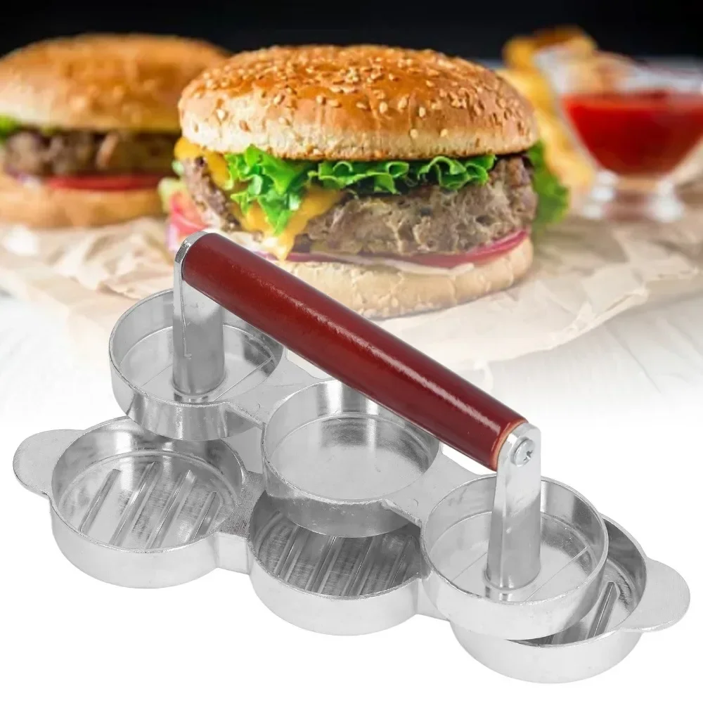 

Hamburger Press Patty Mold Mini Burger Press Maker for Outdoor Picnic Camping Barbecue, Easy To Use, Premium Nonstick Material