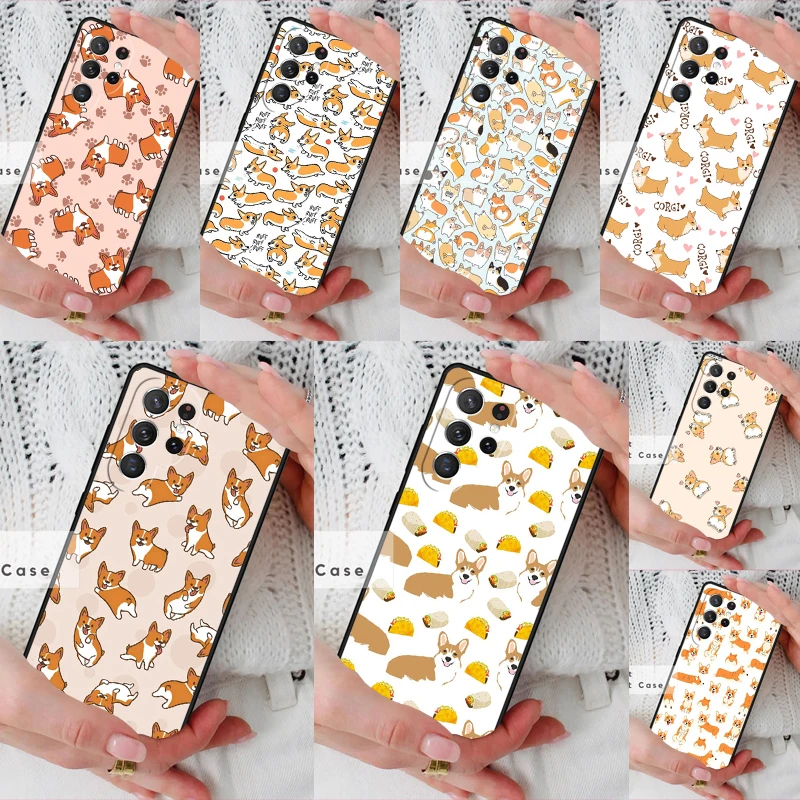 CUTIE CORGIS Phone Cover Case for Samsung Galaxy S26 Ultra S20 FE Note 10 S24 S23 S21 S25 Plus S22