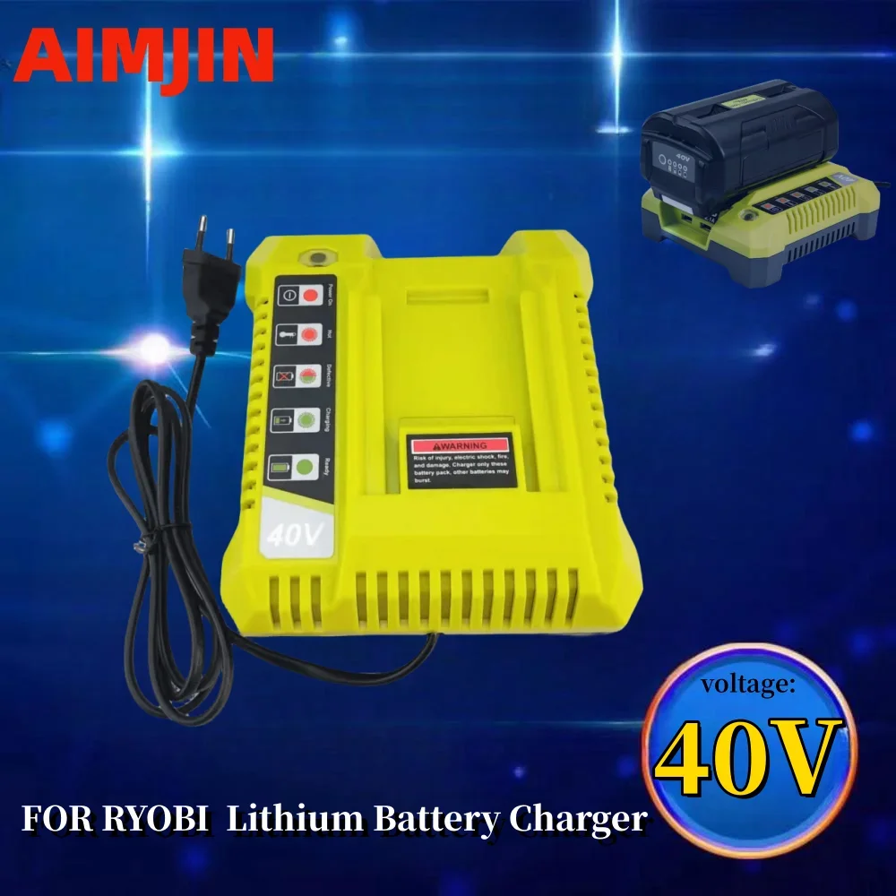 

Dual USB Li-ion Battery Charger For Ryobi 36V 40V OP401 Battery OP4050A OP4015 OP4026 OP4030 OP4040 OP4050 OP400A OP403A