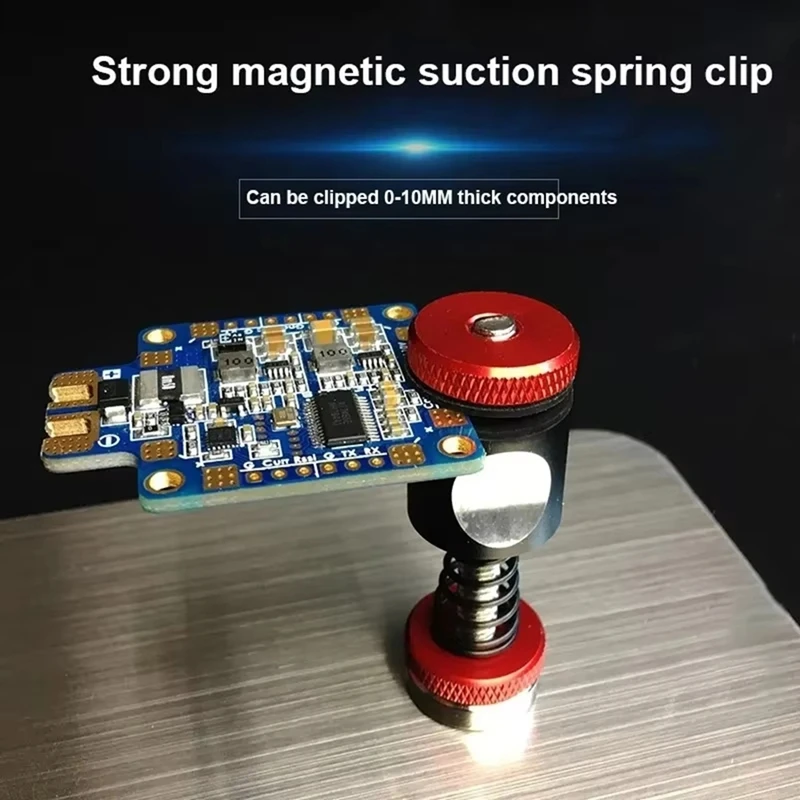 Magnetic Suction Spring Clamp Universal PCB Holder Fixtute Circuit Board Electronic Repair Platform Soldering Tool