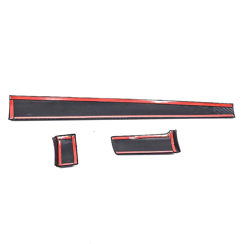 3Pcs/Set LHD Car Center Dashboard Panel Trim Cover For Honda Civic 10th Gen 2016 2017 2018-2021 Carbon Fiber Look Accessories