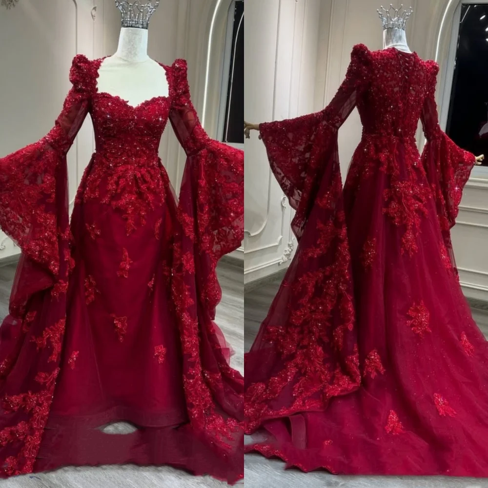 

Customized High Quality Organza Sequined Pleat A-line Sweetheart Long Dresses Bespoke Occasion Sparkle Classic